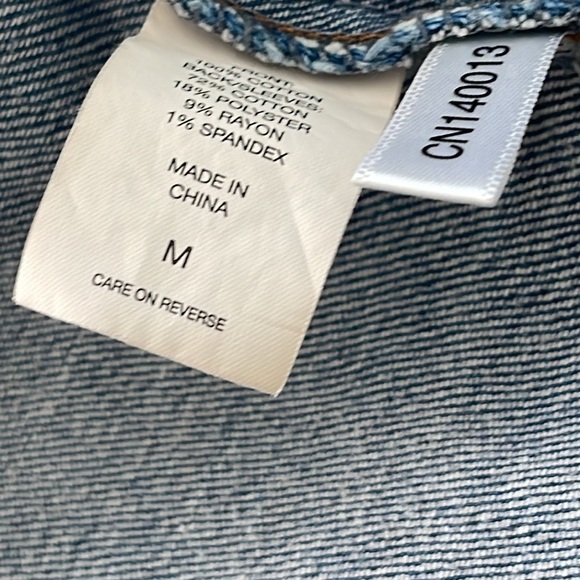 Soho Jeans blue denim jeans jacket distressed size M - Picture 9 of 12